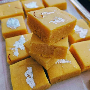 Orange Ice Cream Burfi