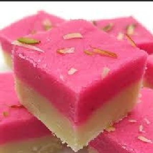 Strawberry Milk Burfi